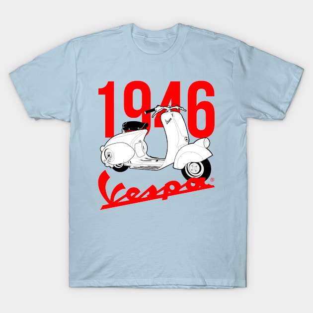 Vespa 1946 T-Shirt by GIGANTIC_id